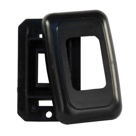 Jr Products SINGLE SWITCH BASE & FACE PLATE, BLACK 12305